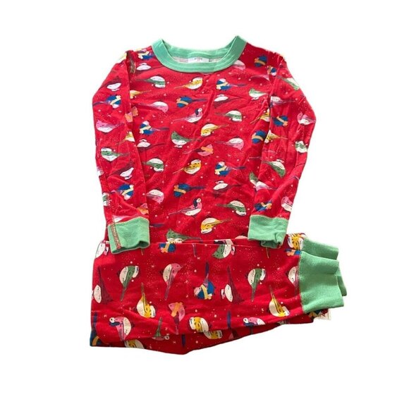 Hanna Andersson Other - Hanna Andersson Organic Holiday Bird Pajama Set Size 110